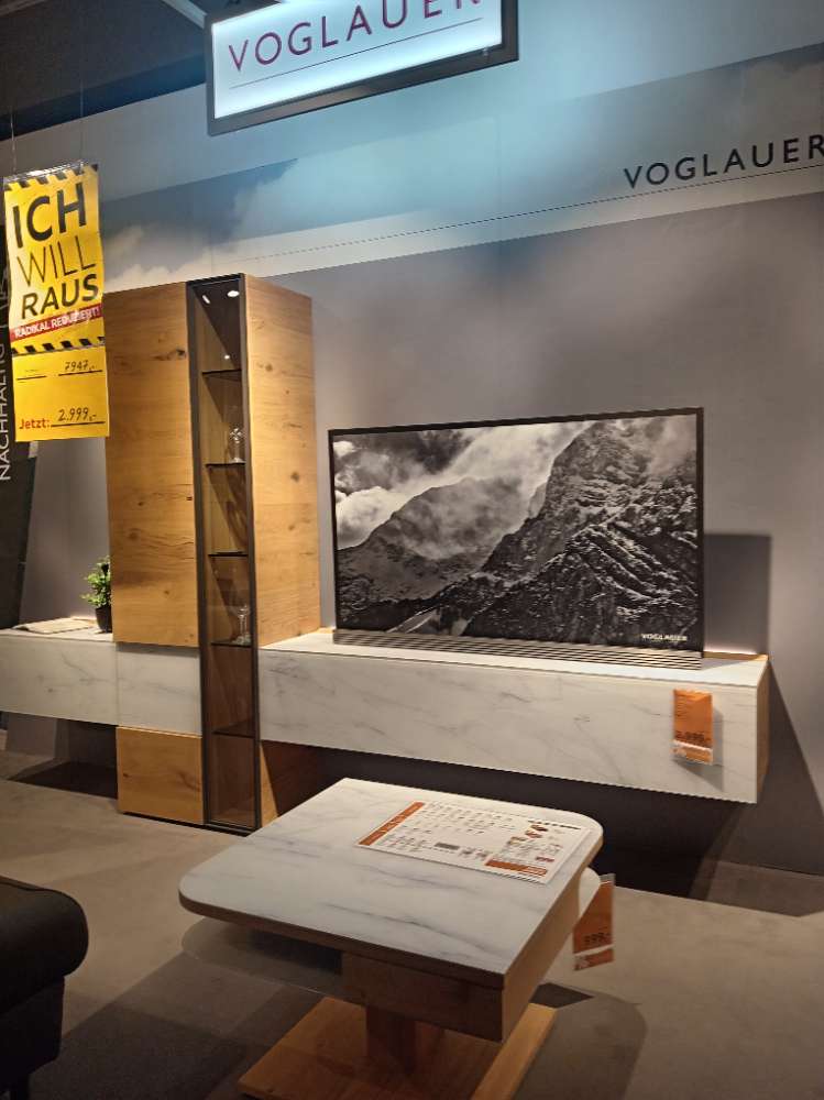 Wohnwand,Voglauer,VTekturaliving,296x194x43cm,Eichefarben,XXXLutz
