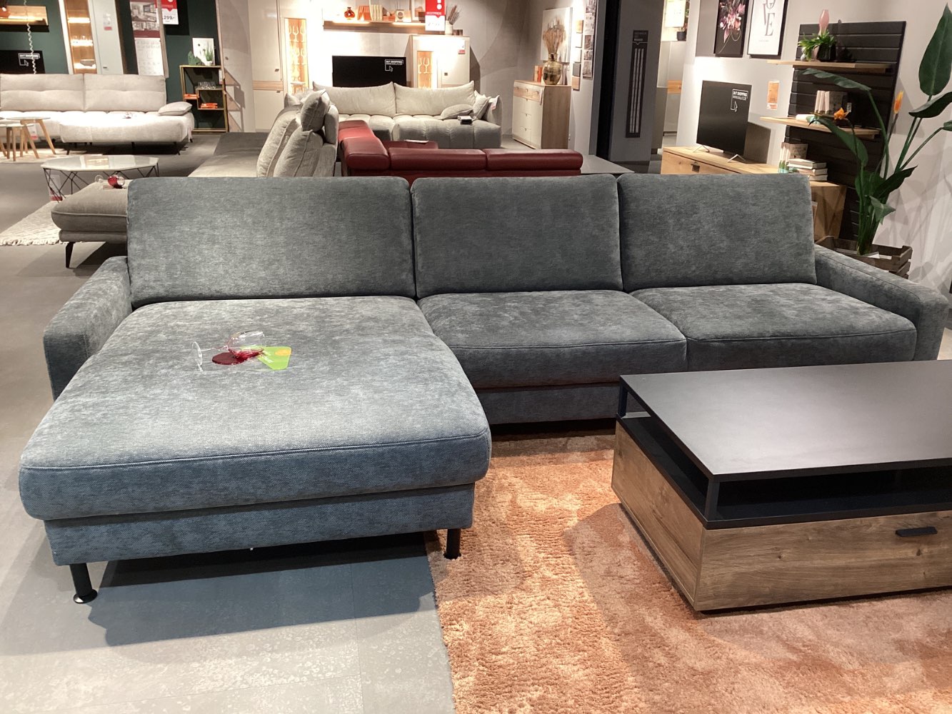 Möbel, Dieter Knoll, Ecksofa Latina Plus S, ca. 175x316cm