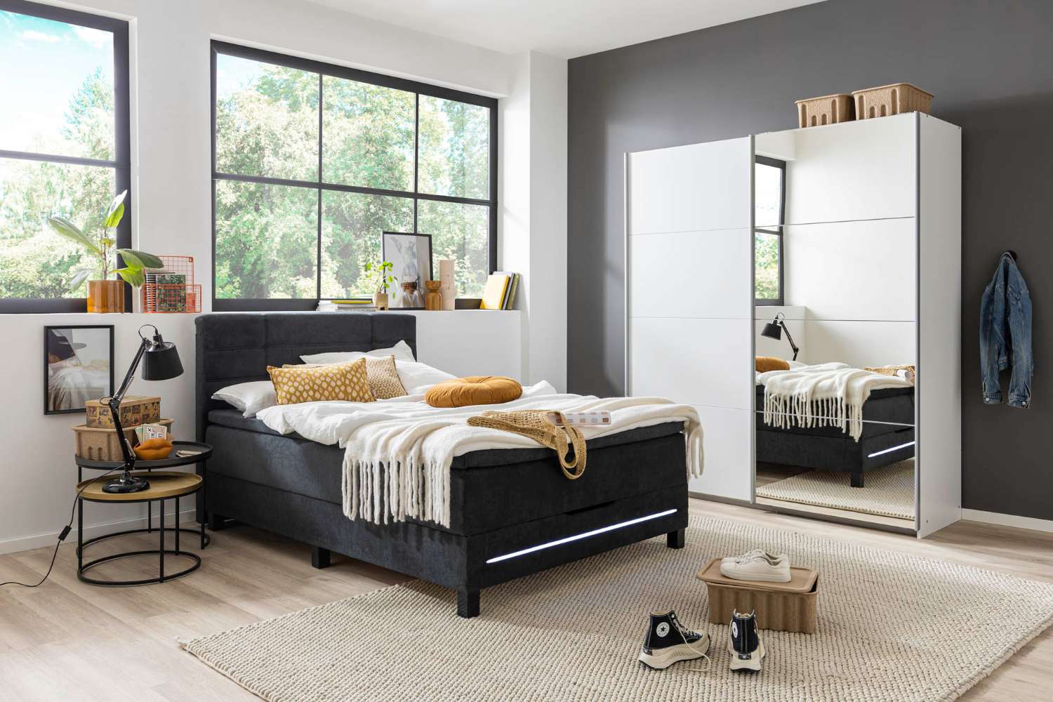 modernes Boxspringbett Sun Garden Modell Jefferson BX2260