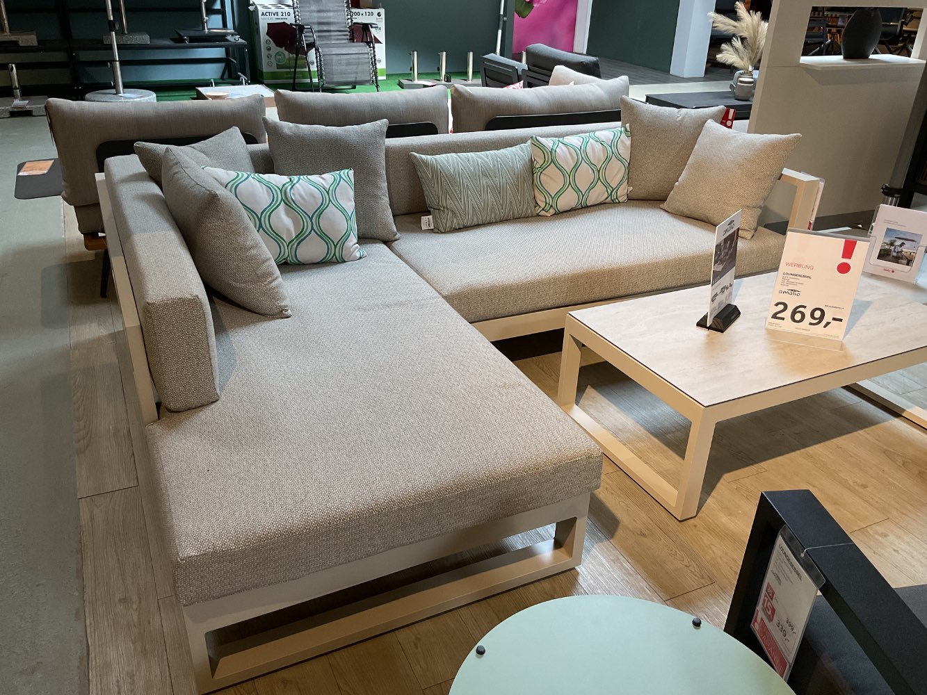 XXXLutz Loungegarnitur Gartenlounge Willis beige Amatio MÖBEL