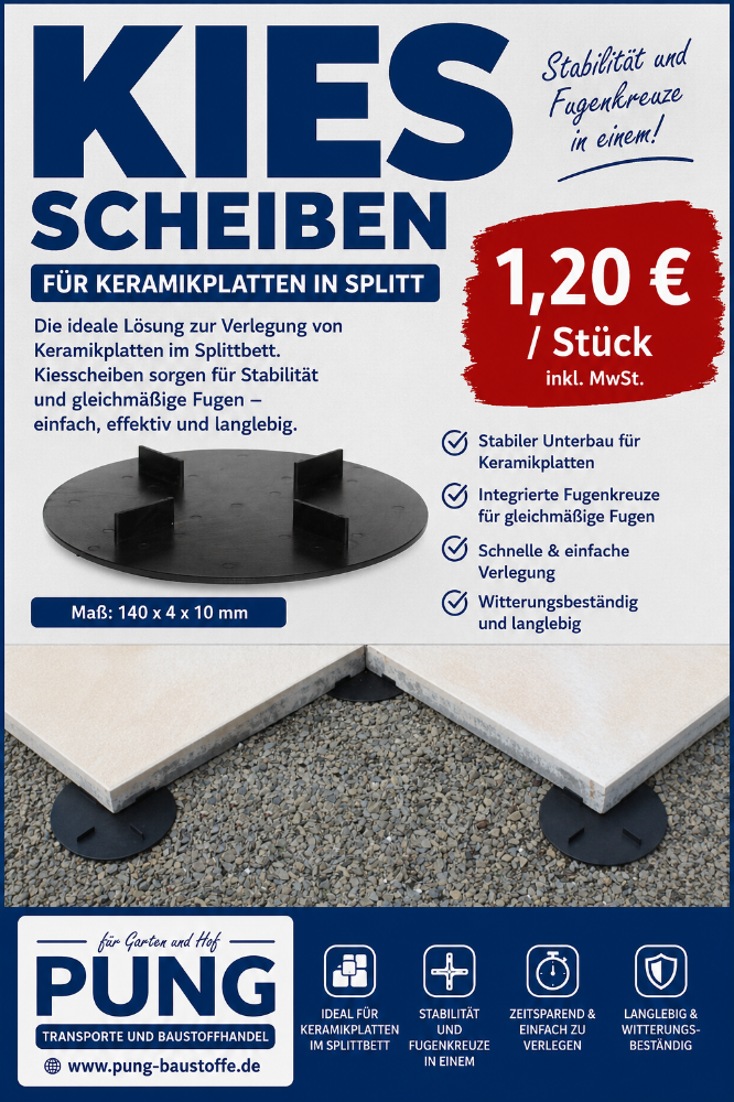 Kiesscheiben 4 Stege 4/10mm 140 drm.