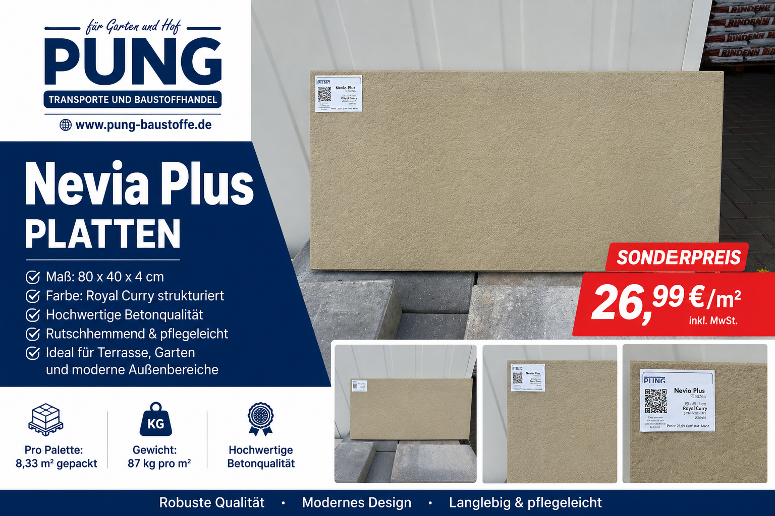Nevia Plus Royal Curry 80x40x4 cm (2.Wahl)