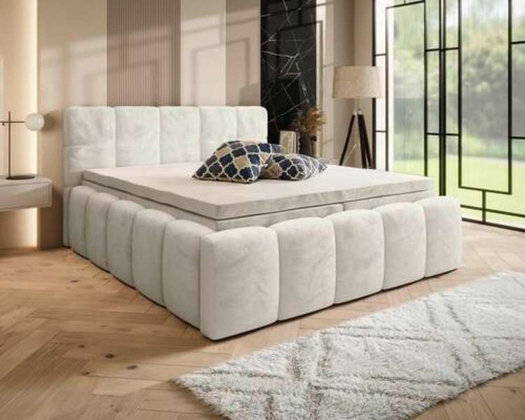 Möbel, Boxbett Beige mit Bettkasten, XXXLutz