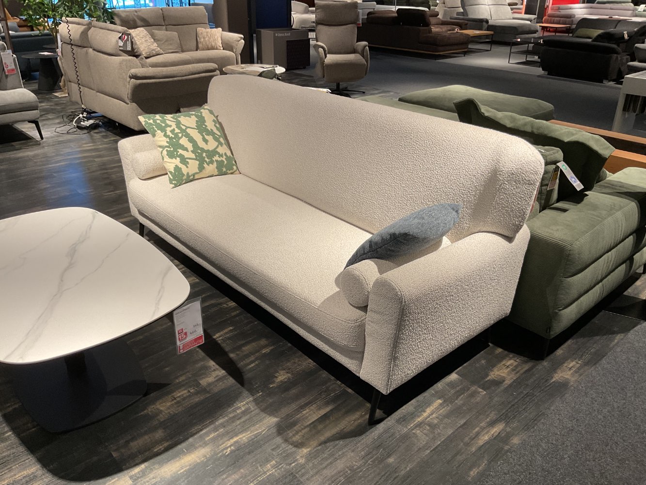 XXXLutz Ausstellungsstück Möbel 3-Sitzer Sofa Amadeo Bezug natur