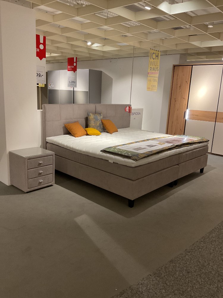 Möbel Familienbett 240cm Boxspringbett