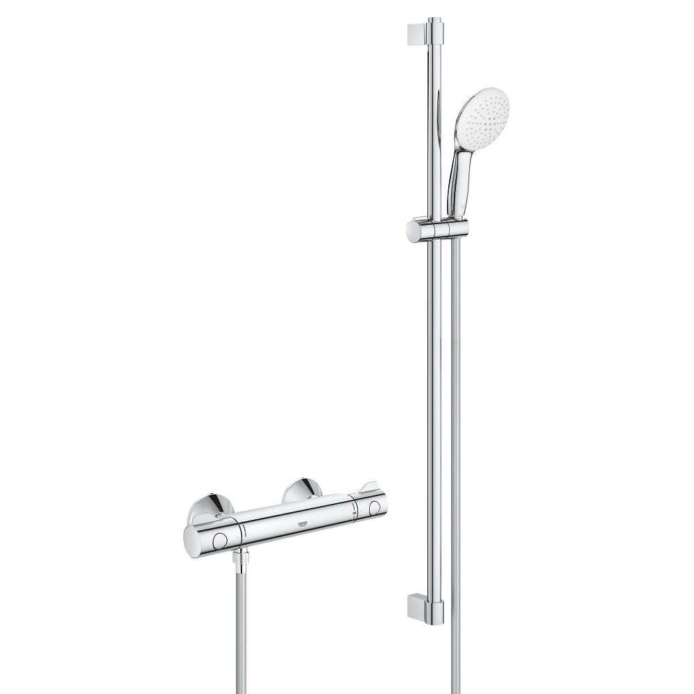 Grohe Grohtherm 800 Brausethermostat AP m. Brausestangenset 90 cm