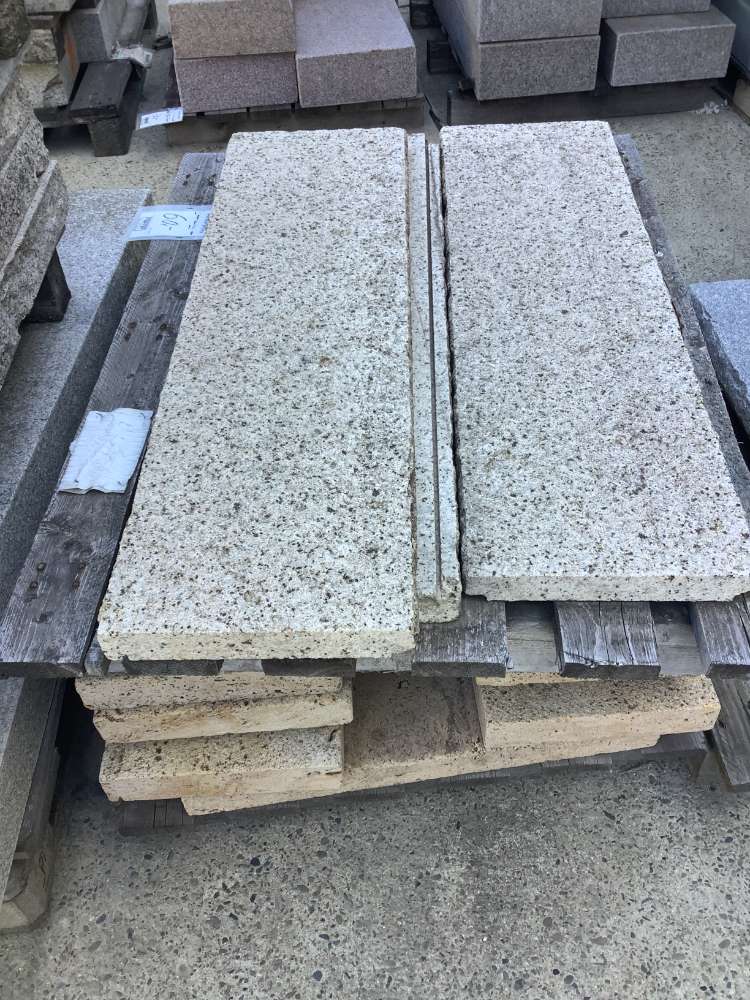 ⭐️ SONDERPOSTEN ⭐️ – Abdeckplatten, Granit, gelb-grau, 4x28x100cm