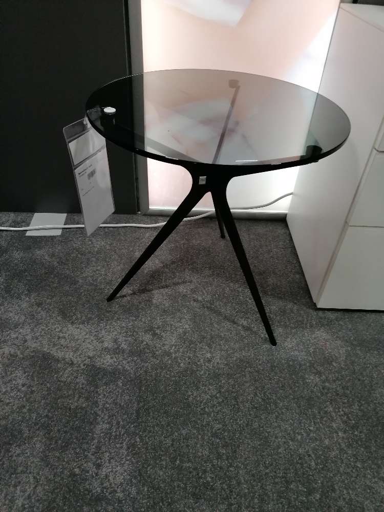 Nachttischpaar  Glas Grau  / Petramar