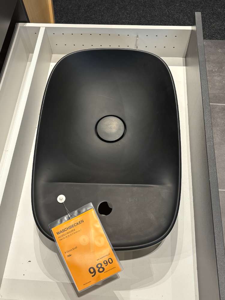 Möbel, Badezimmerwaschtisch Schwarz, XXXLutz