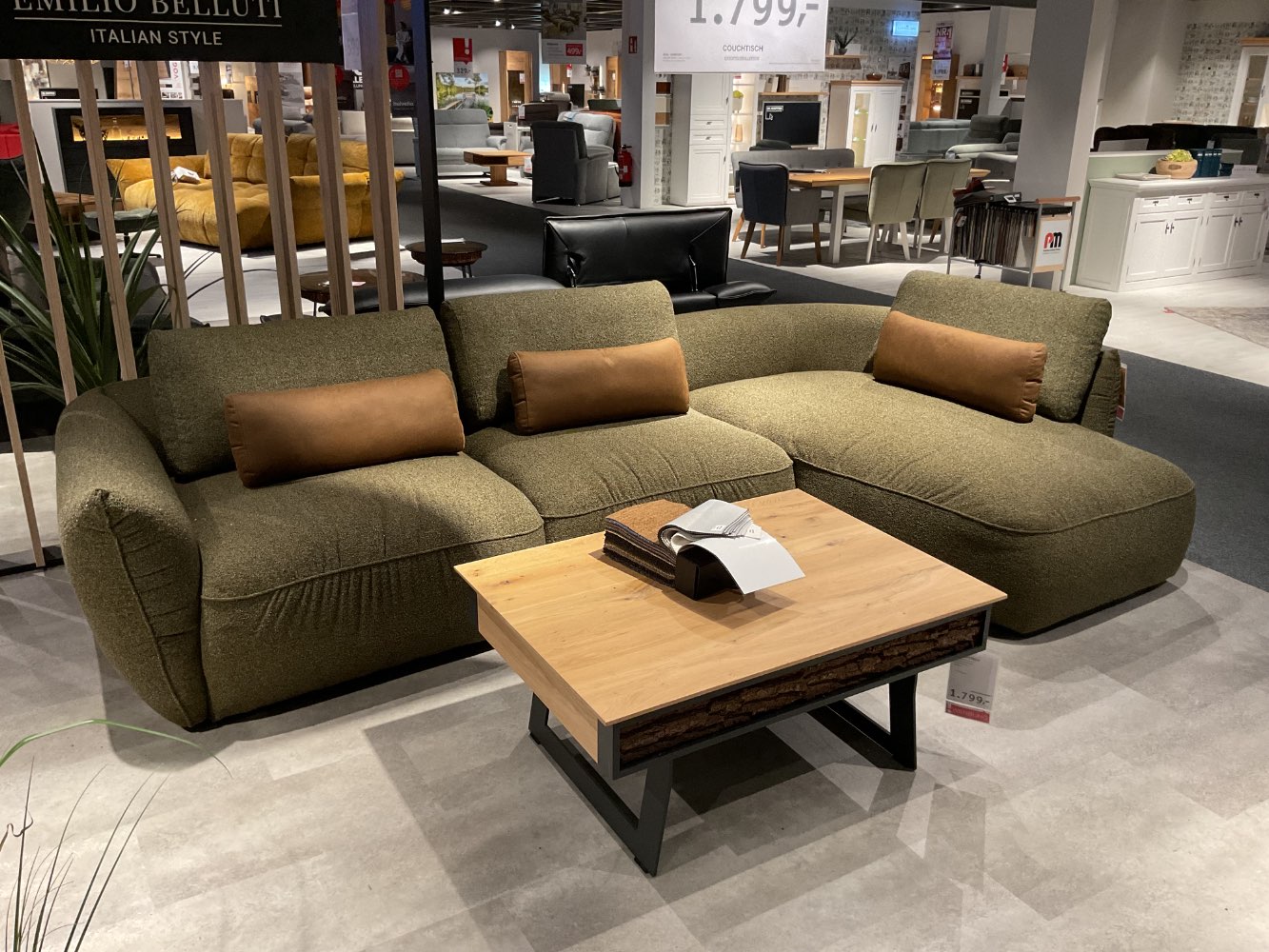 XXXLutz Ausstellungsstück Möbel Ecksofa Coperta grün