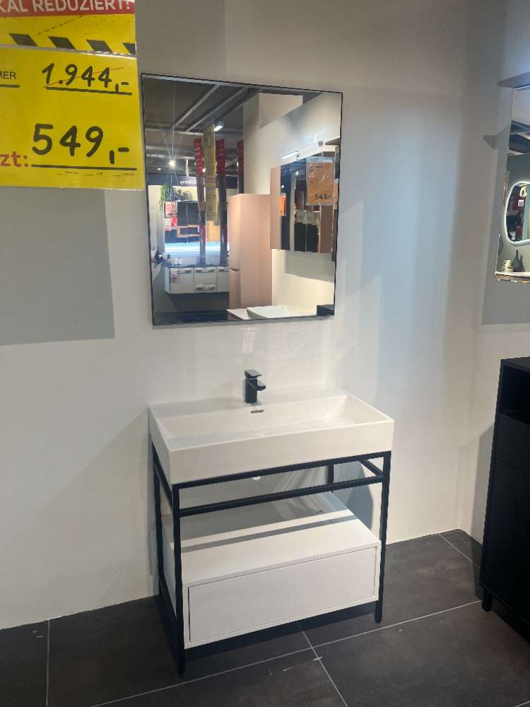 Möbel, Badezimmer Weiß/Schwarz, XXXLutz