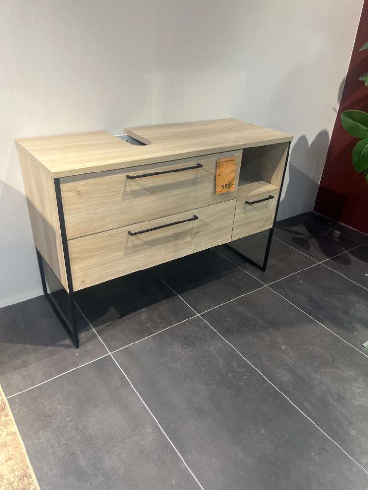 Möbel, Badezimmer Waschtischunterschrank Weisseiche, XXXLutz