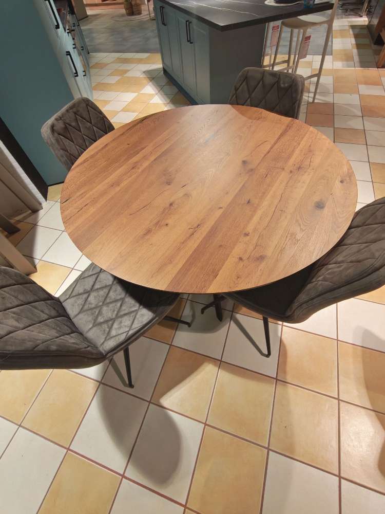 Esstisch Rund Eiche Vintage 135 cm
