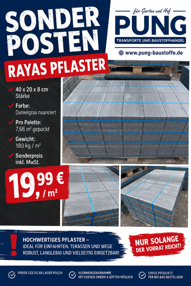 Rayas 40x20x8 cm dunkelgrau nuanciert (2.Wahl)