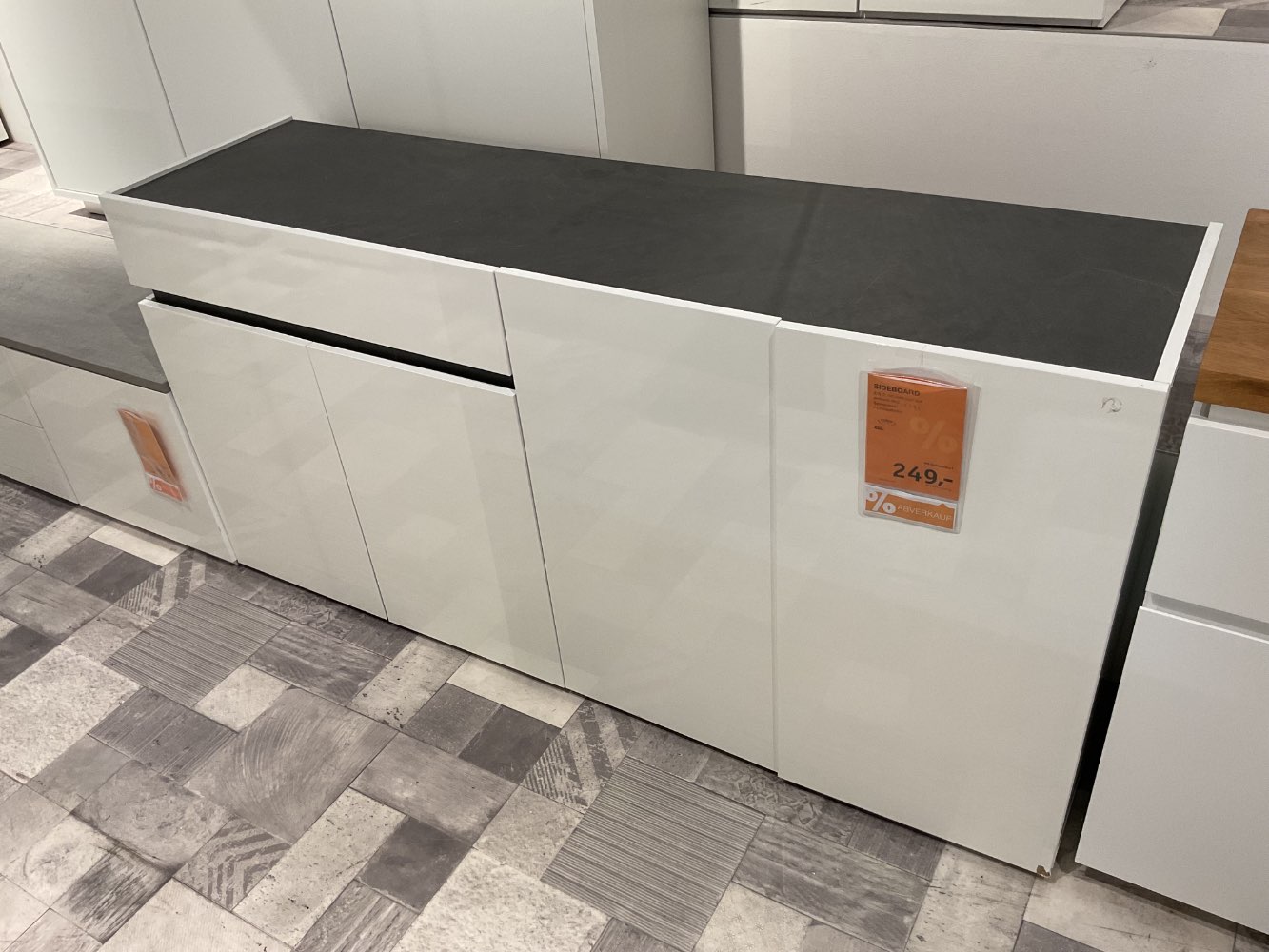 XXXLutz Ausstellungsstück Möbel Sideboard Yes weiß anthrazit