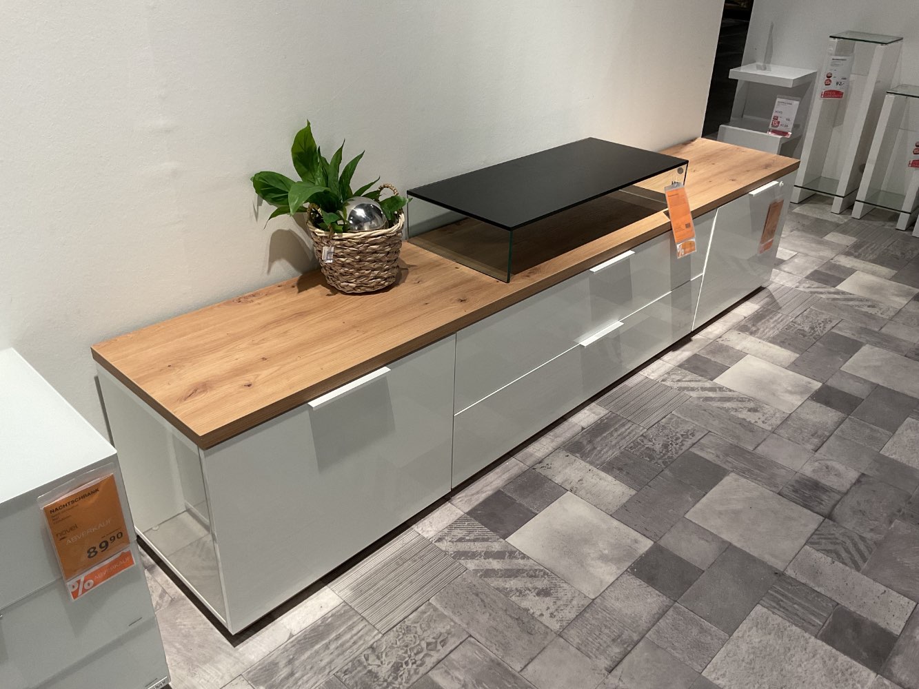 XXXLutz Ausstellungsstück Möbel Lowboard Mundi Eiche weiß
