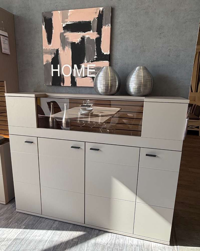 Highboard Basalt Glas Braun⚡️Sparpreis⚡️
