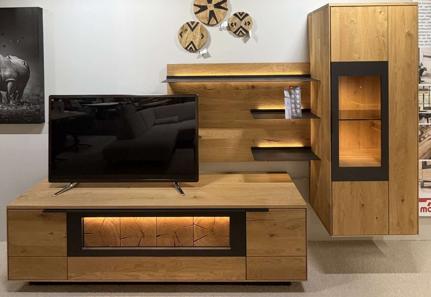 Wohnzimmer WM1910 Wildeiche massiv / Wöstmann