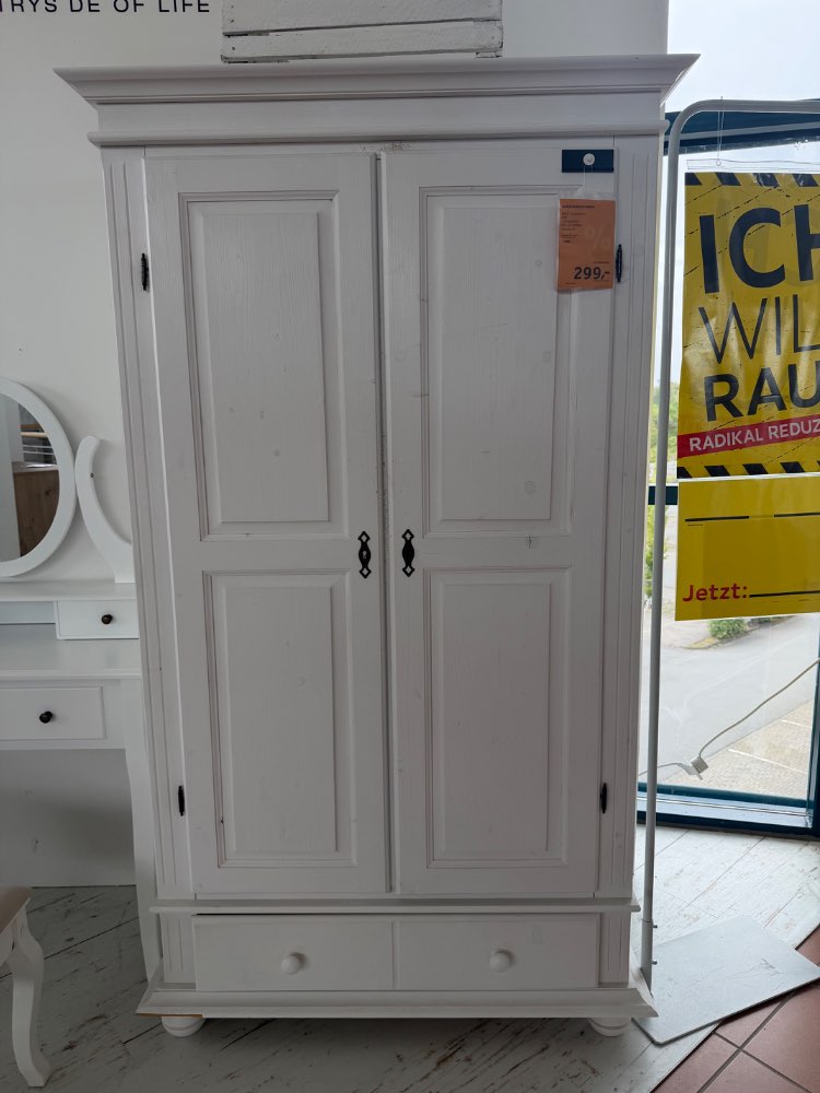 Garderobenschrank, Kleinmöbel, ca. 110cm, Weiß, XXXLutz