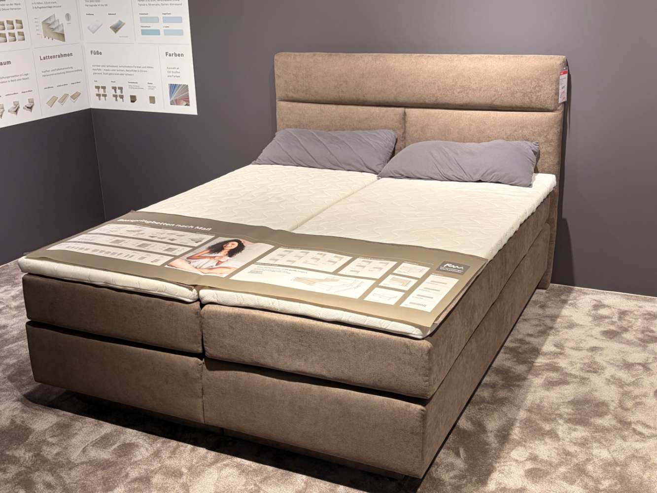 Boxspring-Stauraumbett