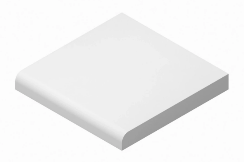 V&B Duschwannen-Randfliese Pro Architectura 5x5cm mittelgrau