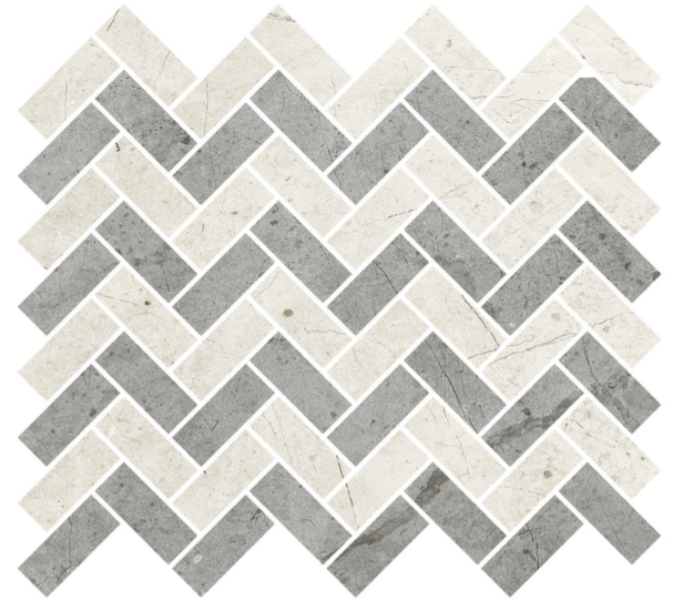 Aventuro Mosaikbogen Madison Feinsteinzeug marmol white 30x30cm