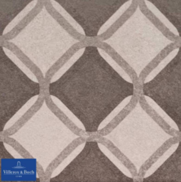 V&B Bodenfliese Soho Feinsteinzeug Geometric cream 15x15cm