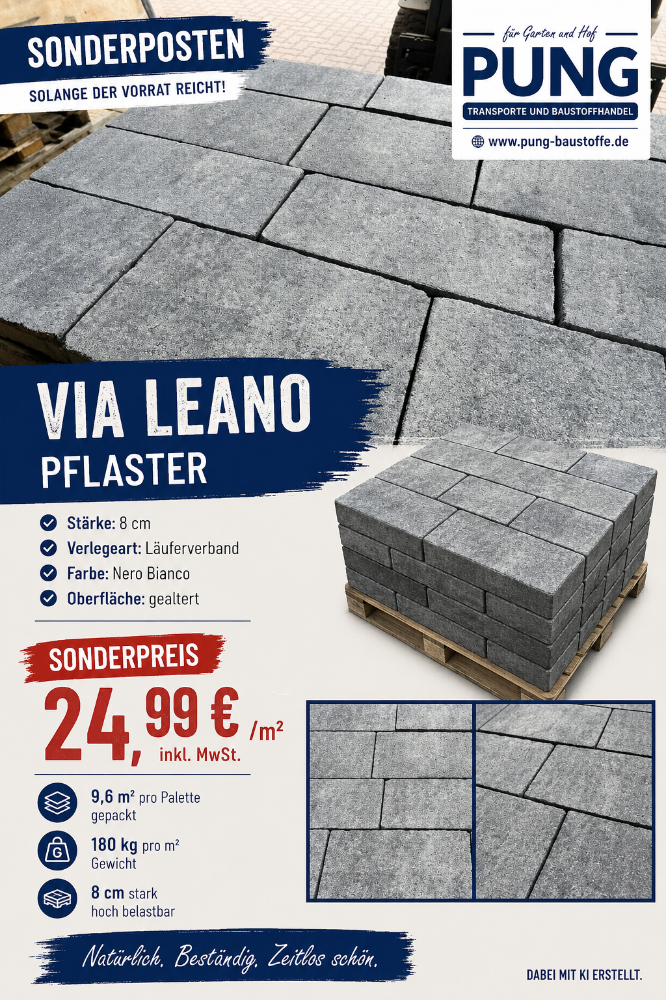 Via Leano Läuferverband gealtert Nero Bianco (2.Wahl)