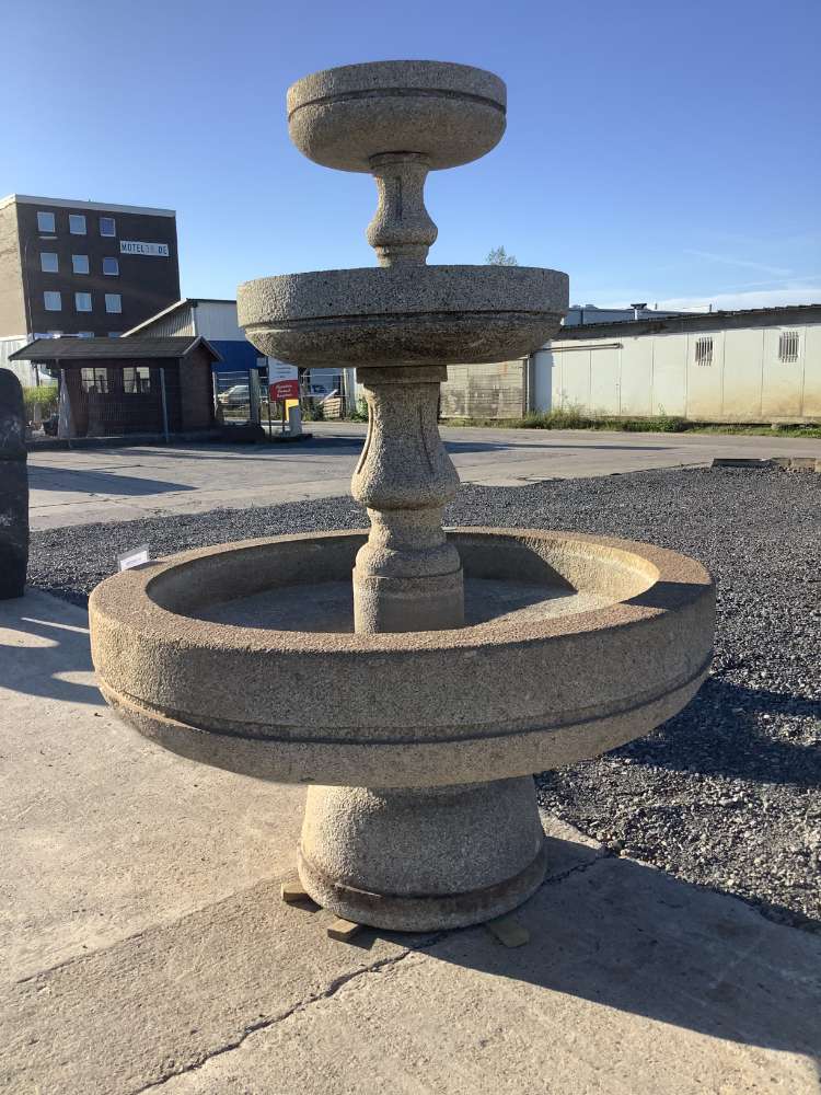 ⭐️ SONDERPOSTEN ⭐️ – Brunnen, 3-Stöckig, Granit, gelb-grau
