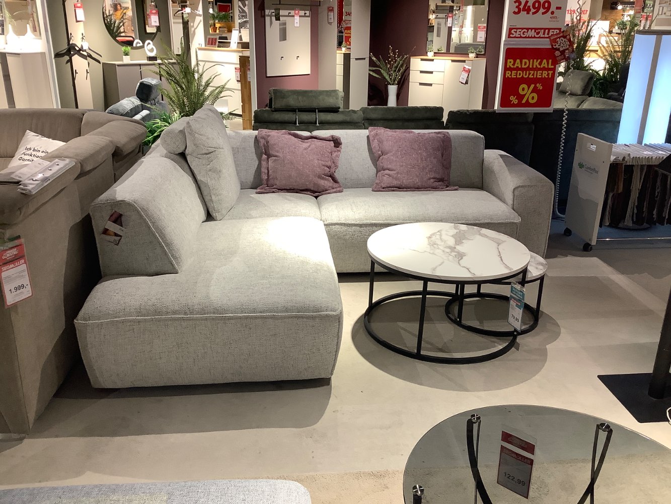 Polstergarnitur Ecksofa 227 x 254 cm