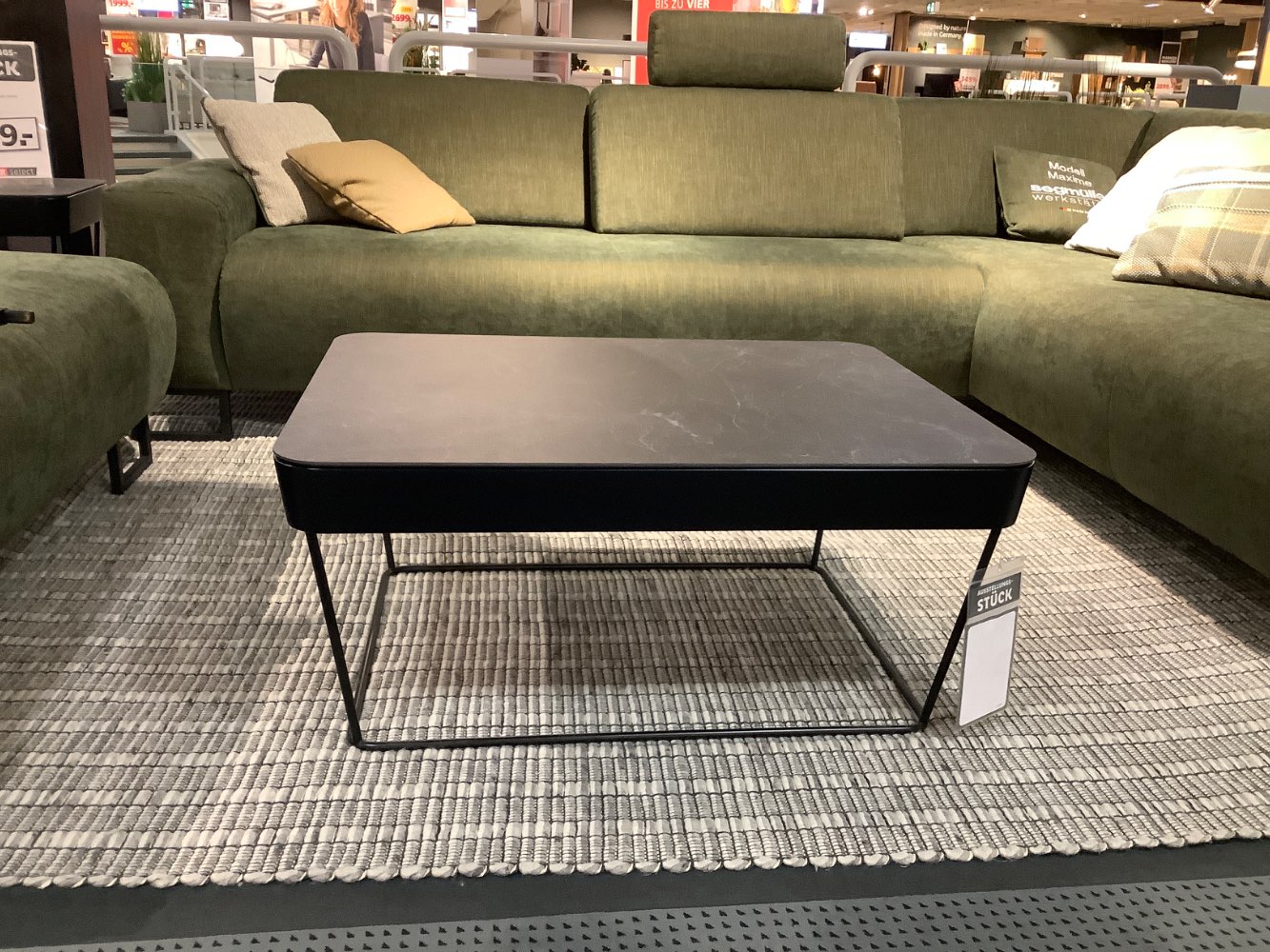 Couchtisch, Platte, Keramik  Höhenverstellbar Stauraum