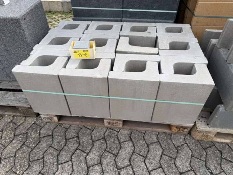 Winkelsteine 20x40x30 cm hoch grau  (2.Wahl)
