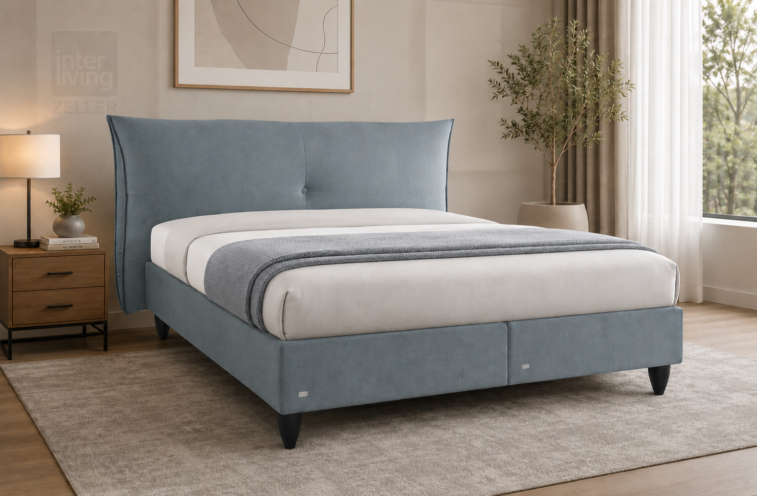Boxspringbett Lgfl.180×200 cm , mit Kissenkopfteil