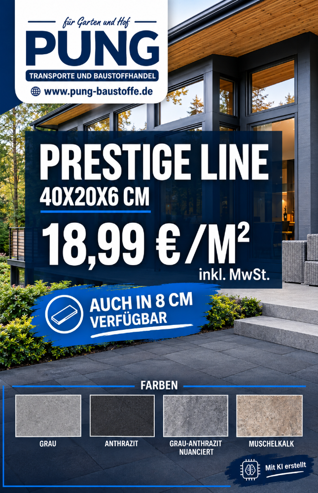 Prestige Light Pflaster 40x20x6cm versch. Farben (1.Wahl)