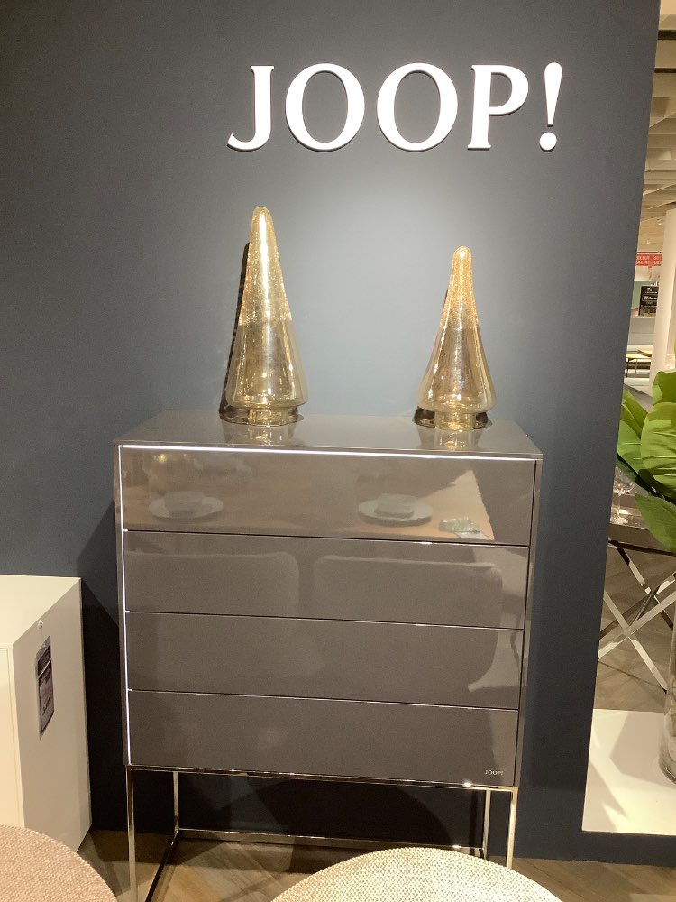 Joop Highboard, gloss Hochglanz,schiefer grau