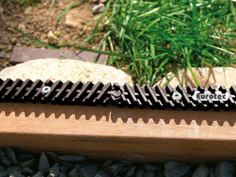 Eurotec Distaleiste schwarz 13x16x730