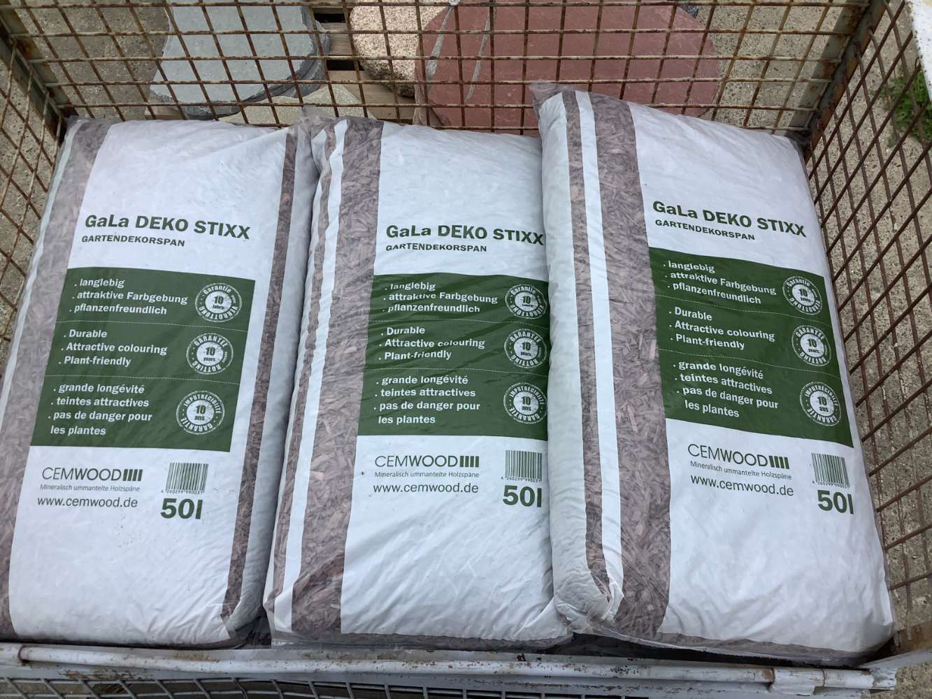⭐️ SONDERPOSTEN ⭐️ – Dekochips „DEKO STIXX“, heidebraun, 50l/Sack