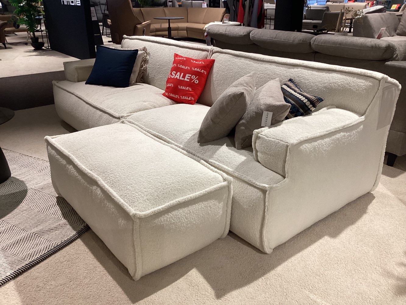 Megasofa inkl. Hocker