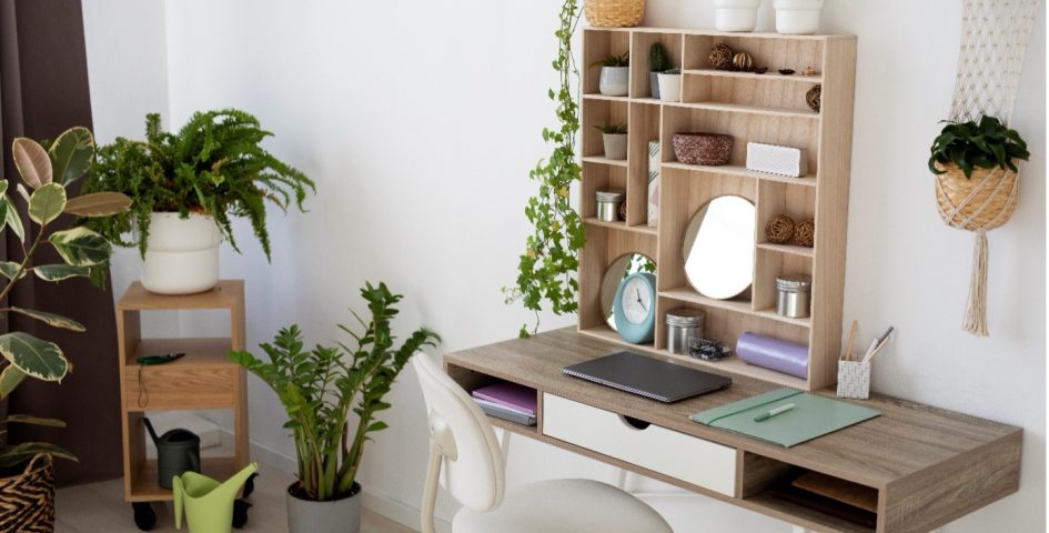 Arbeitsplatz mit modernem Schreibtisch