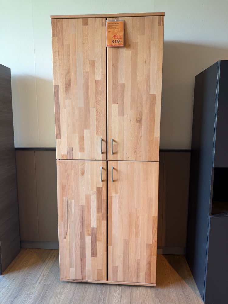 Aktenschrank, Büro, ca. 75cm, Kernbuche Massiv, XXXLutz