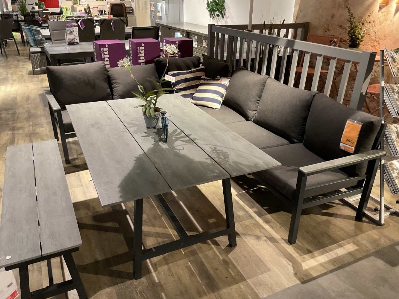XXXLutz Ausstellungsstück Möbel Loungeset Olympia grau