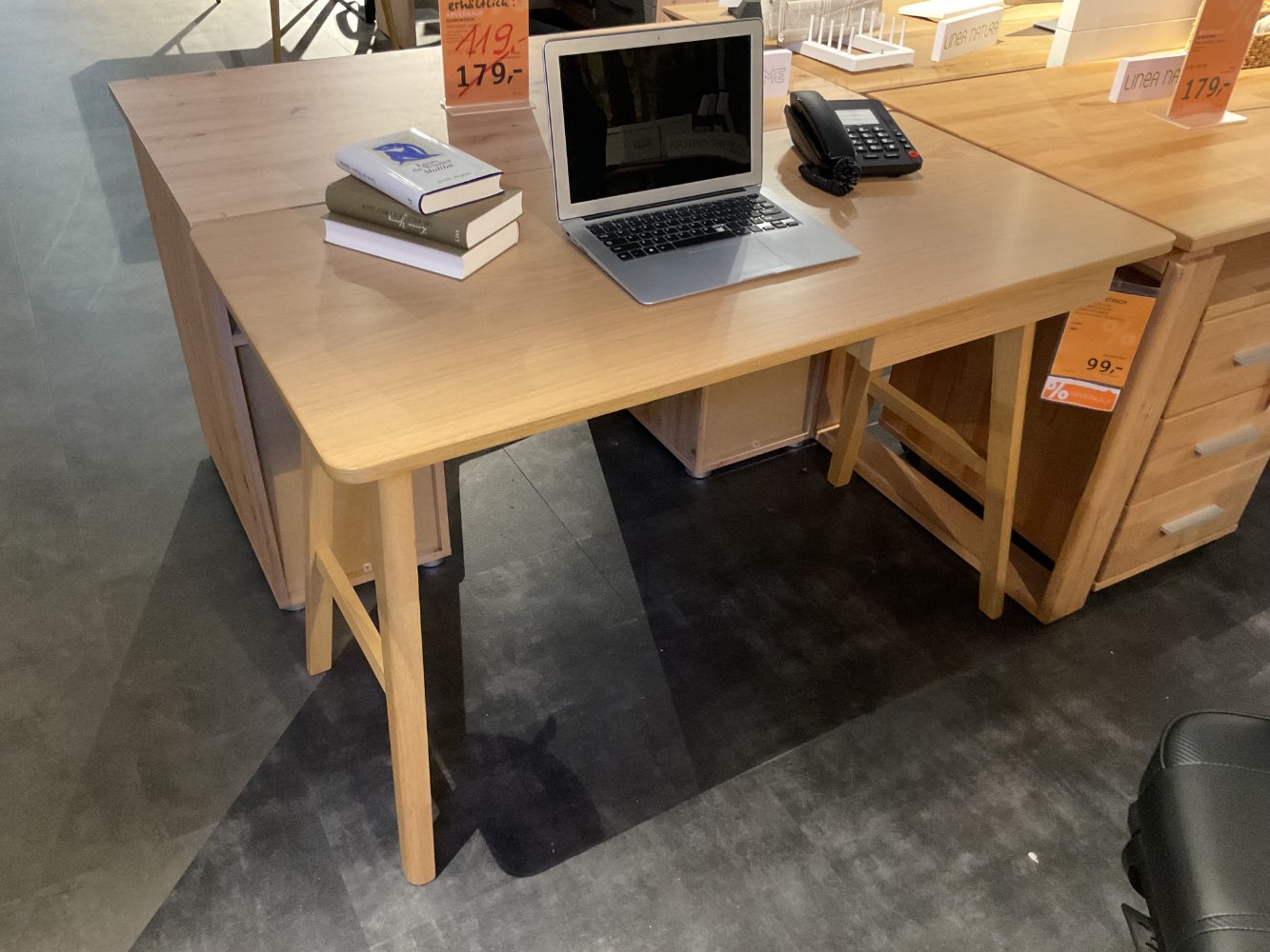 XXXLutz Ausstellungsstück Möbel Schreibtisch Barnett Eiche