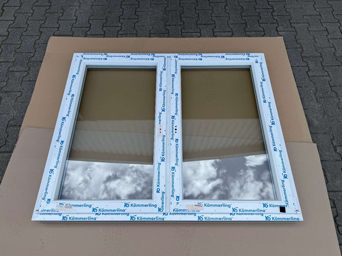 Kunststofffenster weiß, 1500 x 1250mm, 2-flügelig, ISO-Verglasung