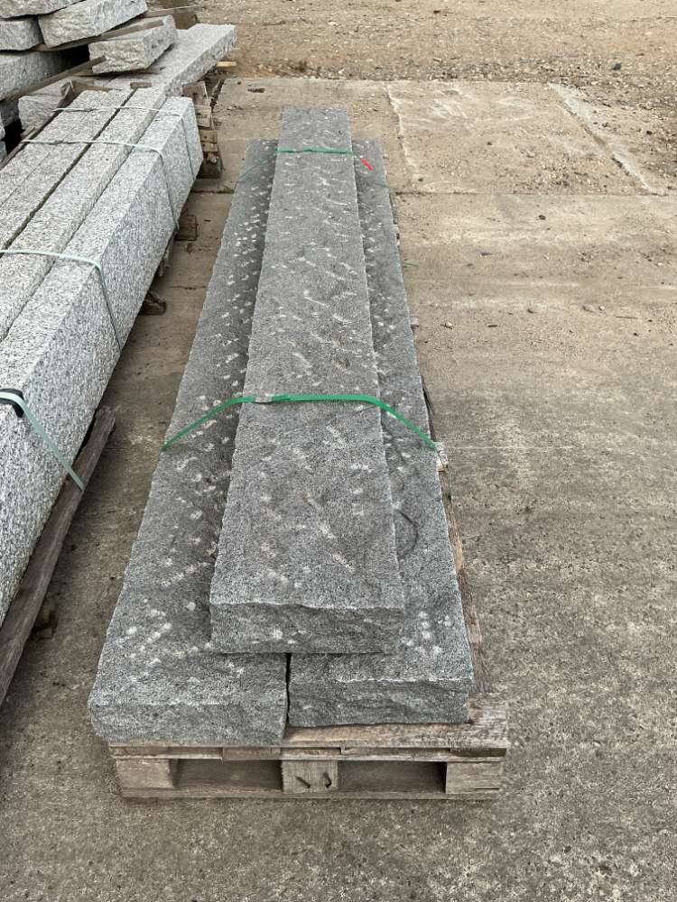 ⭐️ SONDERPOSTEN ⭐️ – Palisaden, Granit, anthrazit, 10x25x250cm