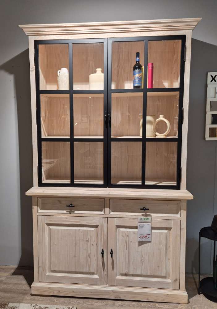 Buffetschrank White Wash 2×2 Türen,2 Schubladen BHT ca 136x220x50