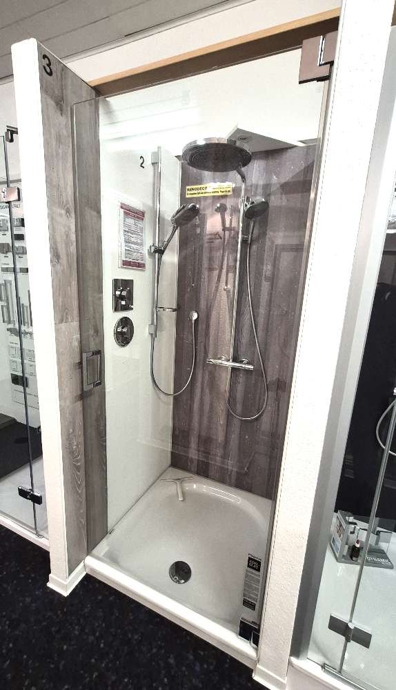 Duschschwingtür K2P 785-795 x 2000 mm Rahmenlos
