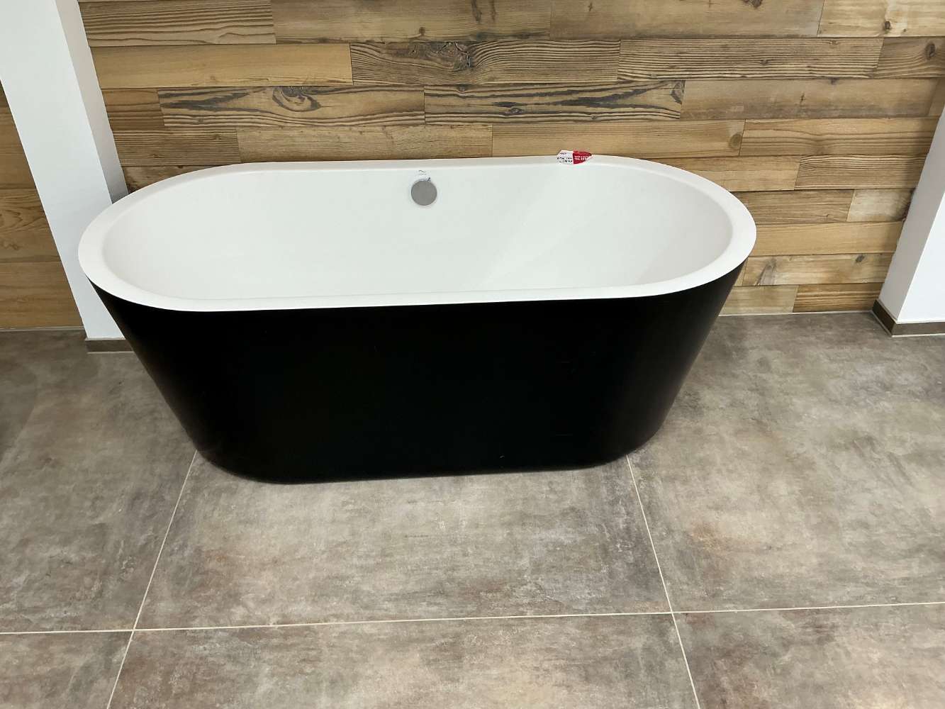 DIANA L100-Black Acrylwanne oval 170 x 80 cm freistehend