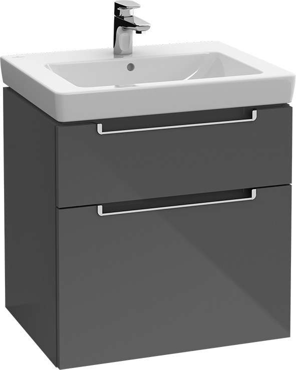 V&B Subway 2.0 Waschtischunterschrank 63,7 cm Glossy White