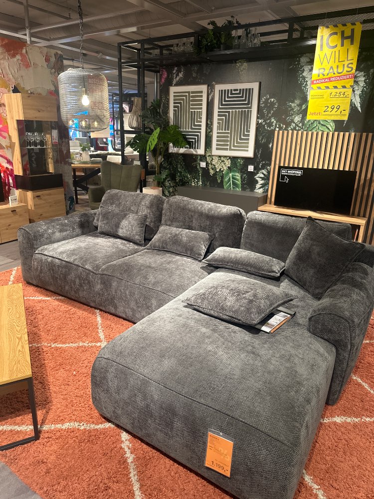 Möbel, Ecksofa, Dunkelgrau, XXXLutz