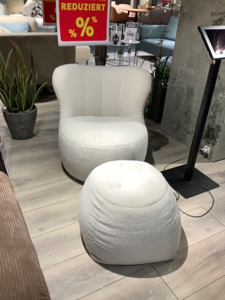 Rolf Benz, Sessel, Freistil mit Pouf